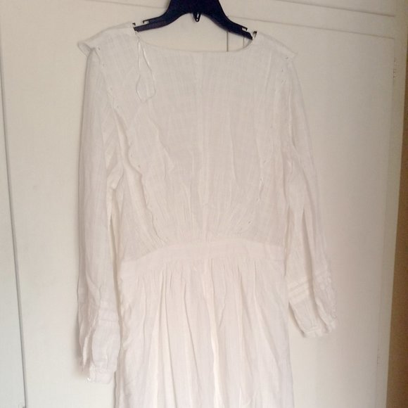 H&M Embroidered Cotton Prairie Dress NWT - Picture 4 of 6